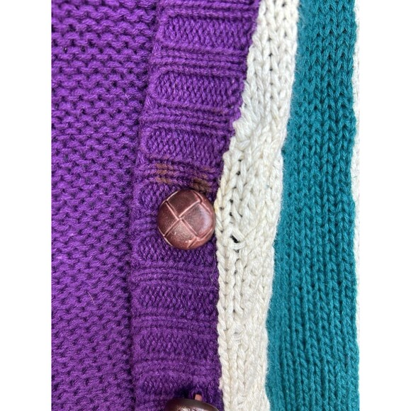 Vtg Milano Design Group Women’s Cable Knit Cardigan Sweater M - Picture 4 of 14